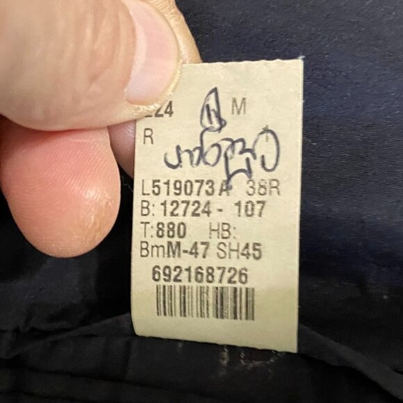 Lauren Ralph Lauren Mens Blazer Jacket 38R Black Wool 2-Button Single Breasted - Picture 11 of 16